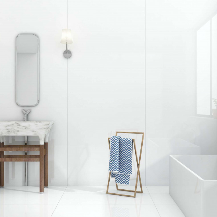 White Equinox Porcelain Tiles