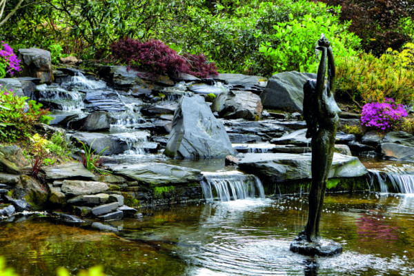 Natural slate Rockery