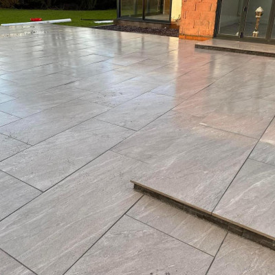 Smokey Grey Porcelain Paving 900x 600mm