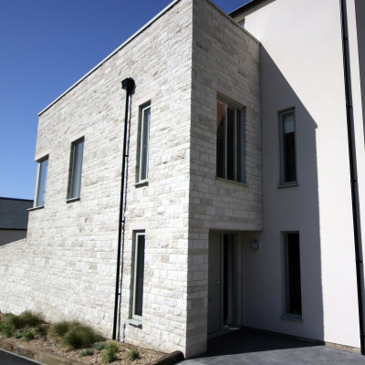 Heritage Portland  Coursed Limestone Walling