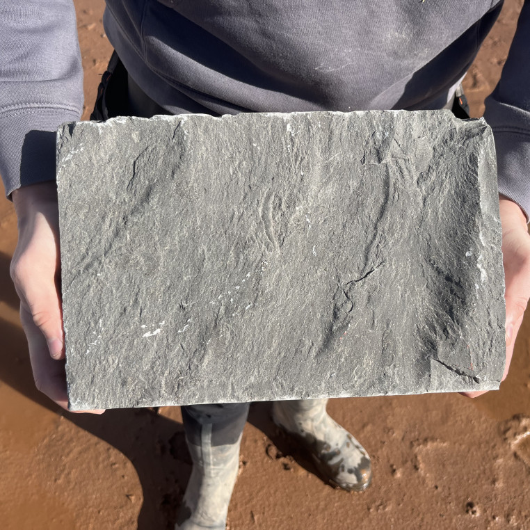 Dark Grey Cumbrian SPLIT FACED Random Limestone Walling