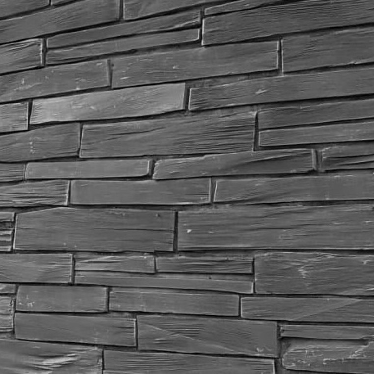 Pillared Blue Welsh Slate Random Walling
