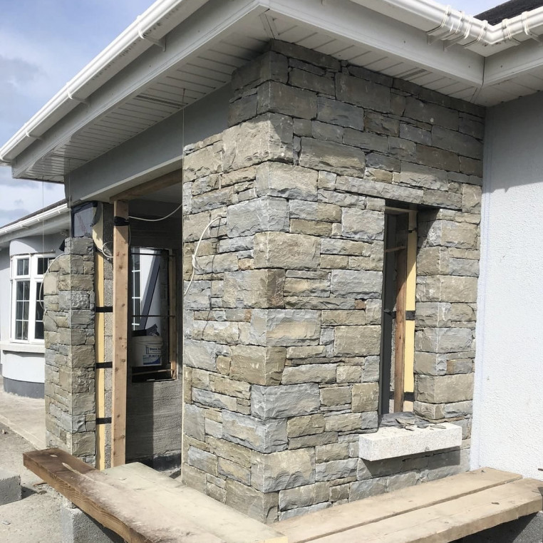 Carlow Grey 30mm thick sandstone wall cladding